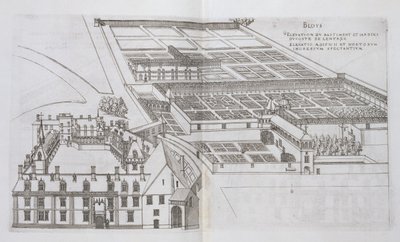 Plan des jardins clos et du Château de Gaillon, de 